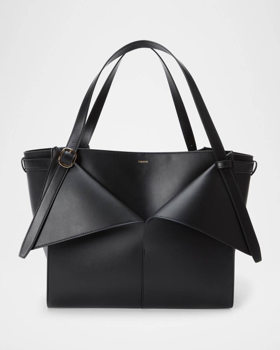 Cabas Origami Fold Leather Tote Bag